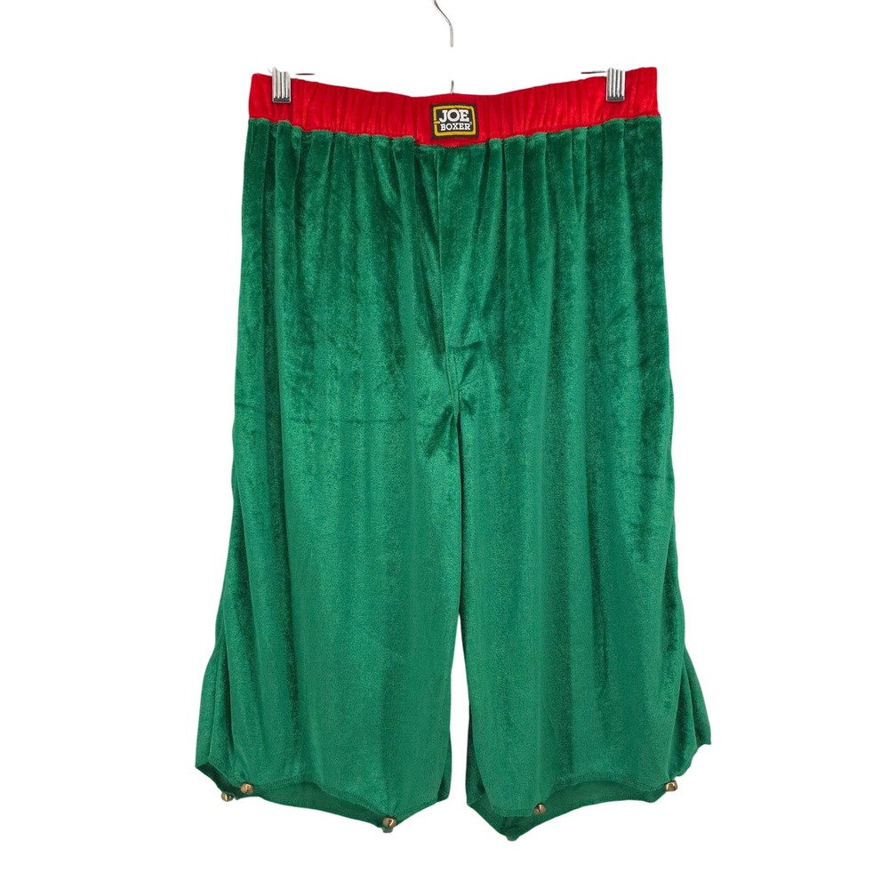 Joe Boxer Shorts Mens M Christmas‎ Lounge Shorts Green Holiday Pajama